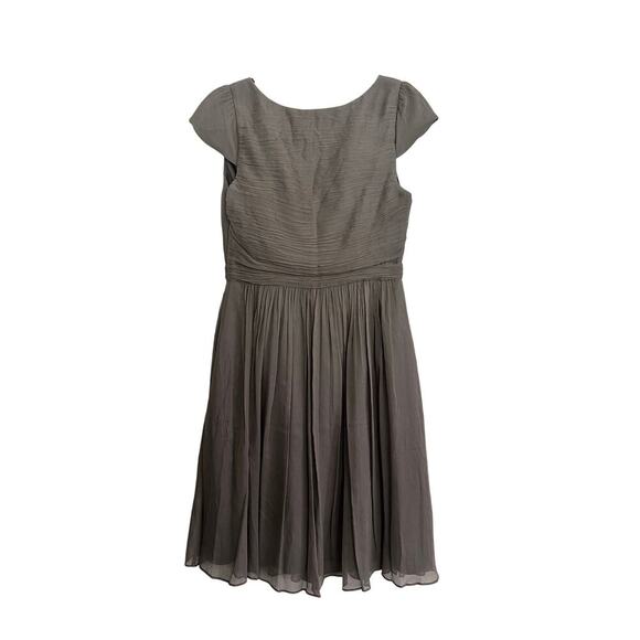 J.Crew Gray Silk Chiffon Mirabelle Dress NEW Dress Size 6 formal wedding guest - Picture 4 of 8